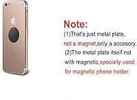 Vista 6 de BGJRBY Mount Metal Plate（8Pack） for Magnetic Car Mount Phone Holder with Full Adhesive for Phone Magnet, 8 X Round (Black)