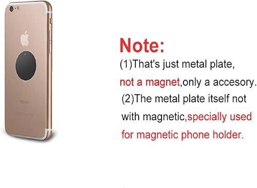 Miniatura 6 de Placa de metal de montaje (paquete de 8) para soporte magnético de teléfono para automóvil con adhesivo completo para imán de teléfono, 8 x redondo