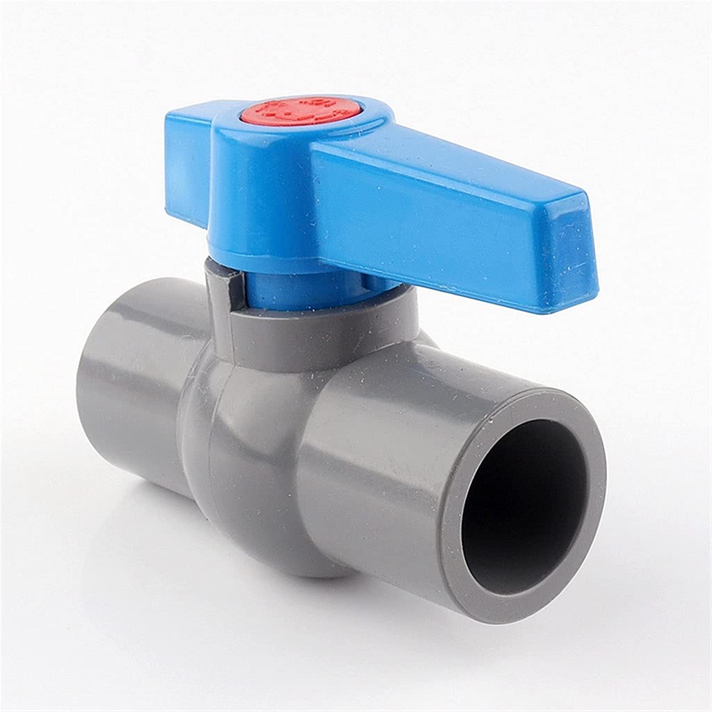 Válvula de bola de PE Conector de tubería 3 piezas Válvulas de bola de tubería de PVC, ID 20/25/32/40/50/63 mm Sistema de riego por agua Tubo de drenaje Válvulas rápidas Conector de tubería de agua Ac