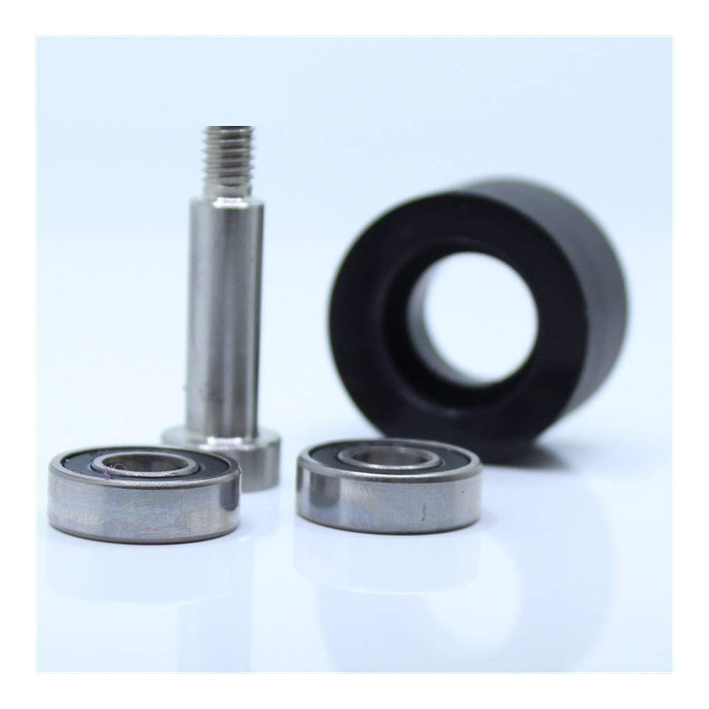 Produkty napędowe PU 698 łożyska 8 x 40 30 mm powlekane gumą koło łożyskowe do liczenia pieniędzy, odporne na zużycie łożyska kulkowe (6 szt.)