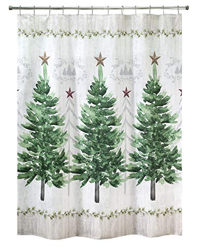 Avanti Linens Trees Collection, Polyester, Multi Color, Shower Curtain, W 72" x L 72" (1 Panels)