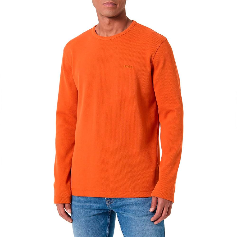 BOSS Herren Tempesto T-Shirt aus Baumwoll-Mix mit Waffelstruktur