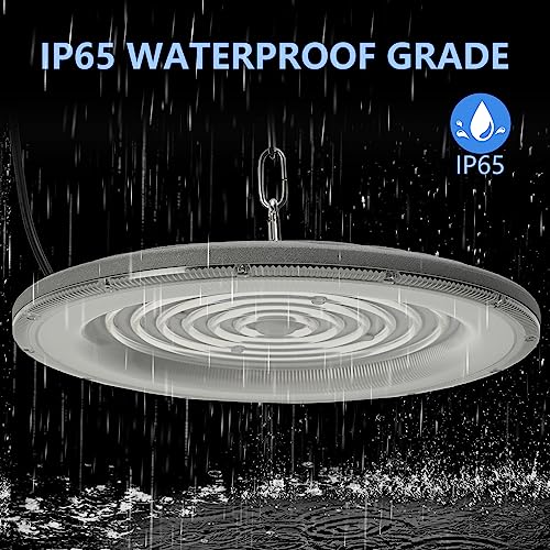 treoir 200W UFO LED High Bay Light, 24000LM LED Warehouse Lighting 6500K Cold White Industrial UFO Lamp - Image 2