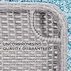 SUNJOY Wicker Floating Tray 36x24 in. Aluminum Frame Pool Accessory - Swimming Floating Serving Tray for Drinks, Snacks, and Essentials - Fits Most Pool Sizes - Perfect for Parties and Relaxing, Grey #1