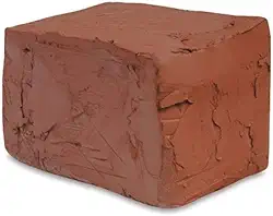 Argila Escolar Vermelha 1kg Rezende