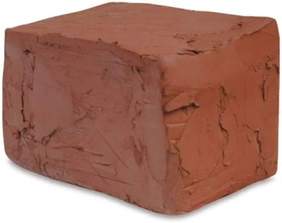 Argila Escolar Vermelha 1kg Rezende