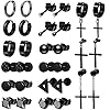 ONESING-15-Pairs-Earrings-for-Men-Black-Stud-Earrings-Mens-Earrings-Stainless-Steel-Black-Earrings-for-Men-Women-Jewelry-Piercing-Hoop-Earrings-Set ONESING 15 Pairs Earrings for Men Black Stud Earrings Mens Earrings Stainless Steel Earrings for Men Women Jewelry Piercing Men Earrings Set
