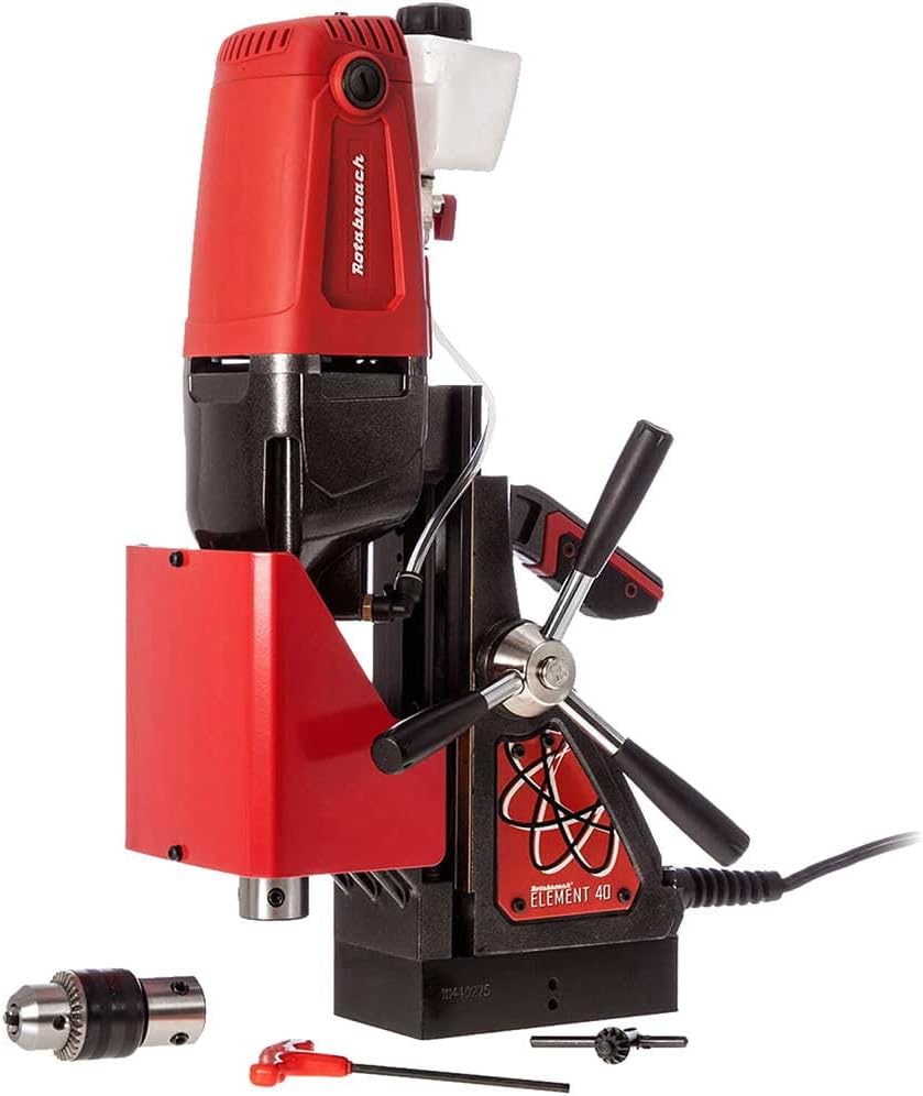 Rotabroach Magnetic Drill Press Machine - Rotabroach's Element 40/1 1200w 110v Electric Drilling Machines Capable of Drilling Holes up to 40mm in Diameter & 40mm in Depth
