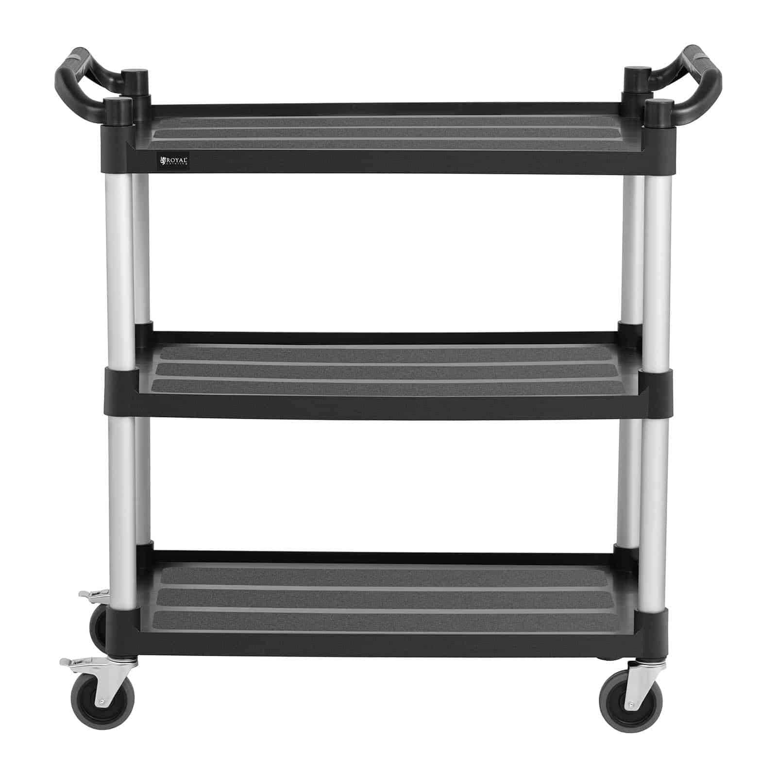 Chariot De Transport Royal Catering - 16 Récipients GN 1/1, 150kg Charge, Acier Inoxydable