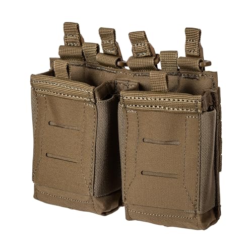 5.11 Tactical Flex Double AR Mag Pouch 2.0 - Versatile Flex-HT Mounting Holster, Concealed Retention, Waterproof Straps, 1 SZ, Style 56754