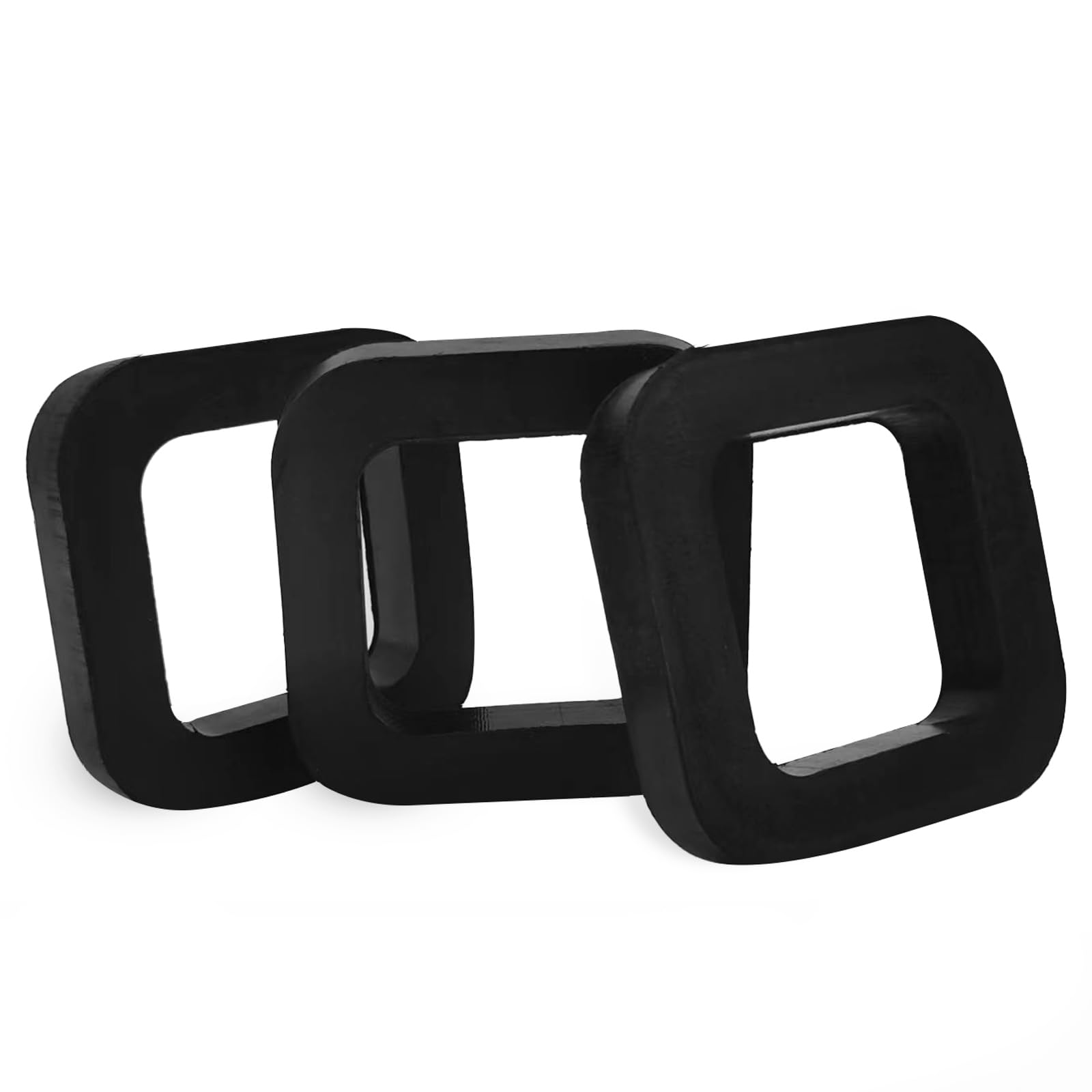 3 Pack 2-inch Hitch Receiver Silencer Pad for Adjustable Ball Mounts Reduces Rattle & Eliminate Noise, Provides Cushion Between Hitch Receiver and Tow Hitches, Black