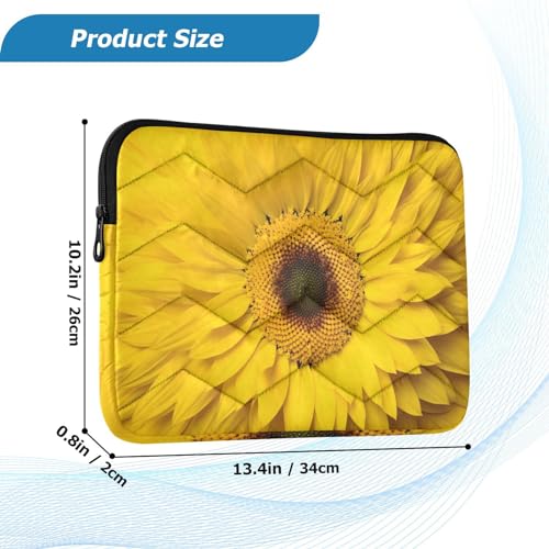 Funda para portátil 13-14 pulg girasol amarilla impermeable miniatura 3
