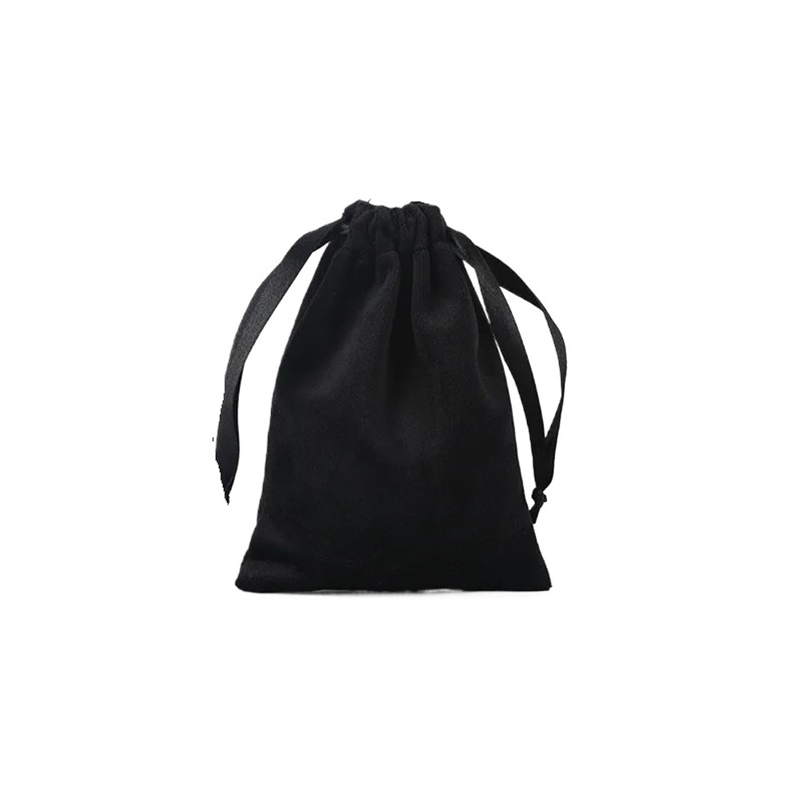 20PCS Samt Lagerung Kordelzug Taschen Weiche Berühren Make-Up Tasche Schmuck Hochzeit Geschenk Paket FüR Schmuck(Black,6x13cm)