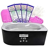 New Road Beauty Paraffin Wax Kit for Hands and Feet, Quick Heating Paraffin Bath, Terry-Cloth Mitts/Booties, Christmas Gifts for Her
