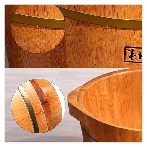 Tina de pies de madera sólido de cedro para spa miniatura 6