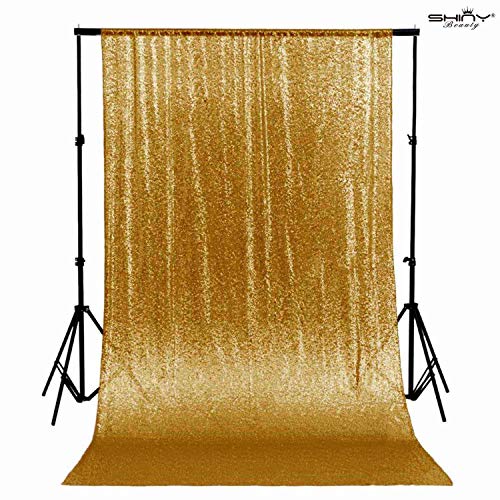 ShiDianYi 8 X 8, Ready to Dispatch,Gold Sequin Backdrops, Sequin Photo Booth Backdrop, Party Backdrops,Wedding Backdrops, Sparkling Photography Prop