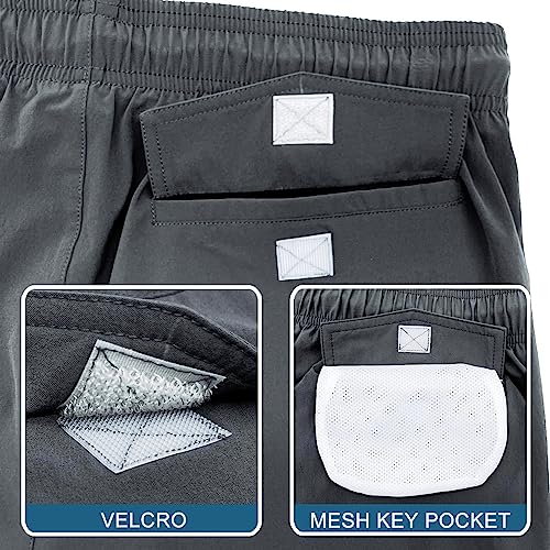 Image of HODOSPORTS Mens Swim Trunks 7 inch Quick-Dry Swim Shorts with Mesh Lining and Pockets