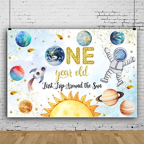 Toile de Fond Système Solaire Haut de Gamme Décoration Anniversaire Espace 300x200cm