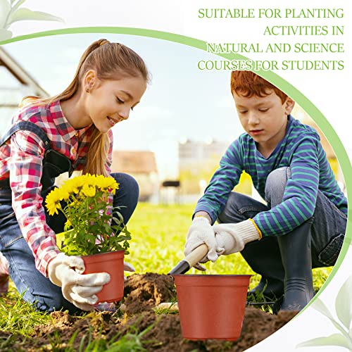 Irenare 2500 Pcs 4 Inch Plant Nursery Pots Small Seed Starting Pots Seedling Plastic Plant Pot with Drainage Holes for Outdoor Indoor Planting Garden Flower Plant Container Cups Planter - Image 6