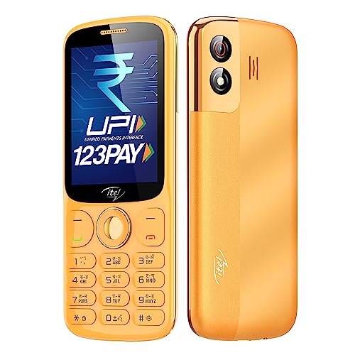 Image of itel SG600 Keypad Mobile Phone | 2.8 inch Display | 1900mAh Battery | UPI Pay | Crystal Clear Calls | 4 Hour Service | 1.3 MP Camera with Flash | Kingvoice | Metal Finish | Orange
