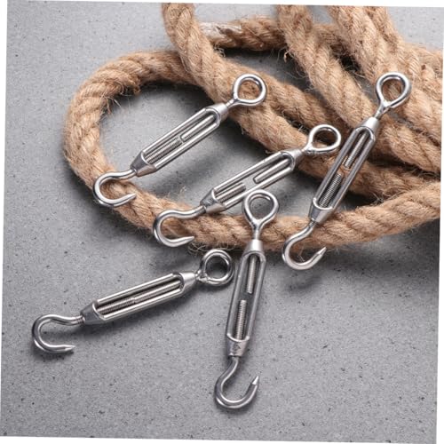 5 piezas de tensores robustos de acero inoxidable para cable de ajuste y tensión de cuerda miniatura 4