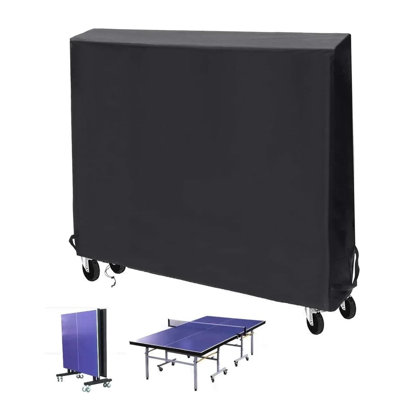 Copertura impermeabile e antipolvere for tavolo da ping pong, for interni ed esterni, resistente, 165x70x185 cm per esterni e interni