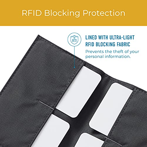 Allett Original Wallet, Onyx Black | Leather, Slim, Minimalist | Rfid Blocking, Ultra Thin Bifold, Front Pocket | Holds 4-24+ Cards, Bills, Receipts | Wallets For Men & Women | Made In The Usa #TOP3