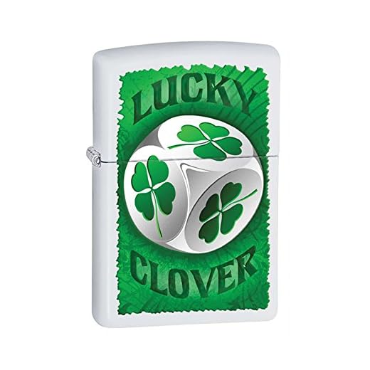 ZIPPO ジッポ Lucky 4 Leaf Clover Dice 四葉のクローバー (28298)