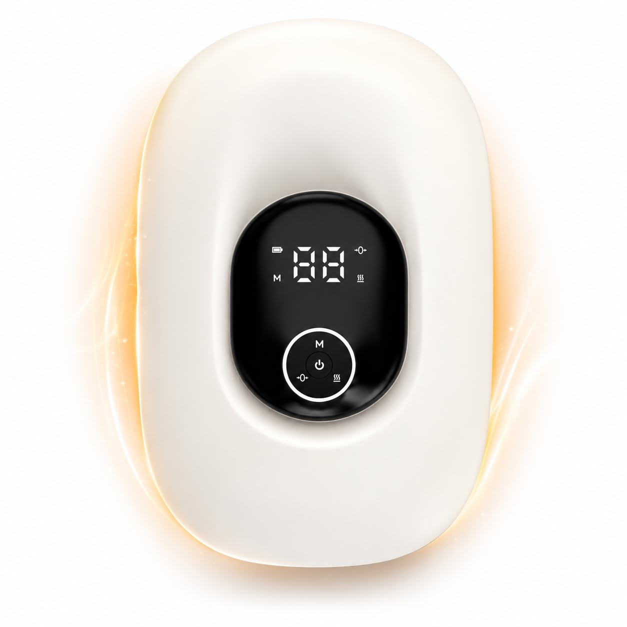 MoCho® Handmassagegerät mit Wärmefunktion – Elektrisches Massagegerät für Hände mit Luftdruck-Kompression, Airbag-Zonenmassage, 4 Modi, 5 Intensitätsstufen, 3 Heizstufen, kabellos & tragbar