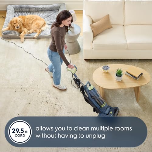 Image of Electrolux Ultimate 500 Pet Upright Vacuum, Lightweight, 14 lbs, Turbo Pet Nozzle in Denim Blue