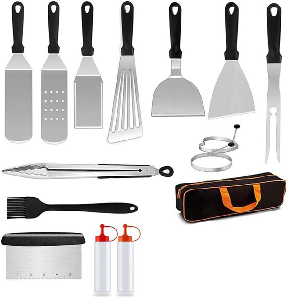 Outdoor Barbecue Tools Shovel Fork Plate Pot Combination Set