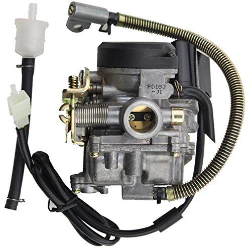 Goofit Pd18J Carburetor With Accelerator Pump For 4 Stroke Gy6 49Cc 50Cc 80Cc Engine 139Qmb 139Qma Atv Scooter #TOP11