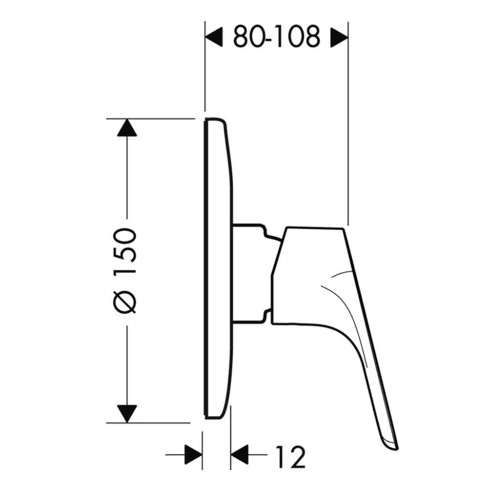Hansgrohe 31967000 Miscelatore da Incasso per Doccia Serie Focus E2