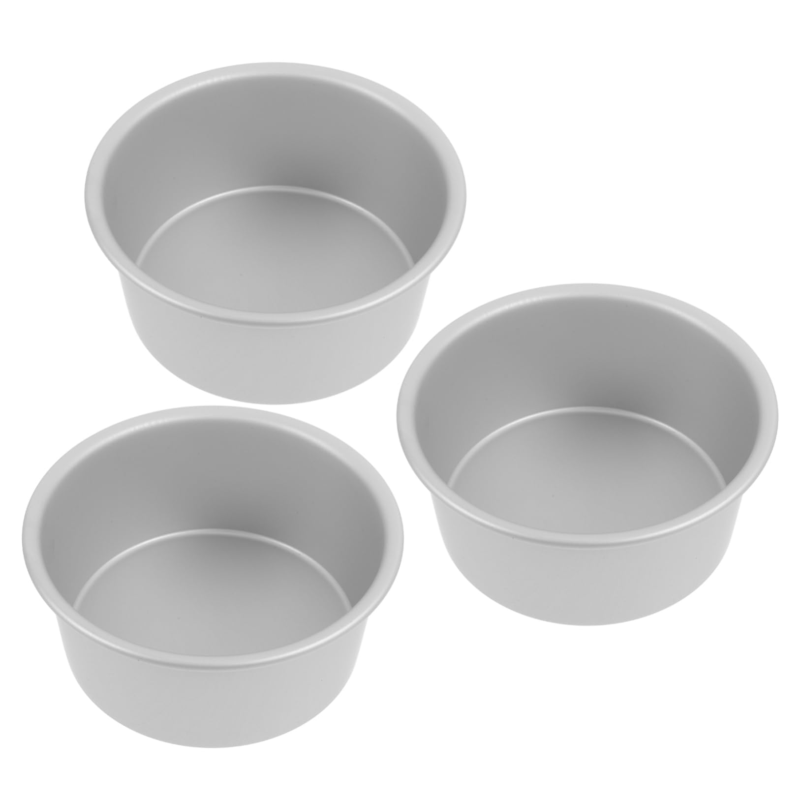 HEALEEP 3pcs Round Baking Pan Non Stick Aluminum Cake Multi Function Cake Tin for Baking Cookies and Desserts Easy to Clean and Demould