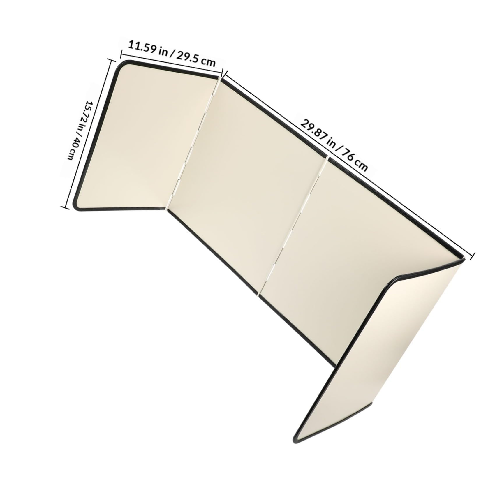 Pannello Paraschizzi Cucina Pieghevole in Lamiera Zincata Beige, Proteggi Fornelli Gas Isolamento Termico, Facile da Pulire, per Cucina e Lavello