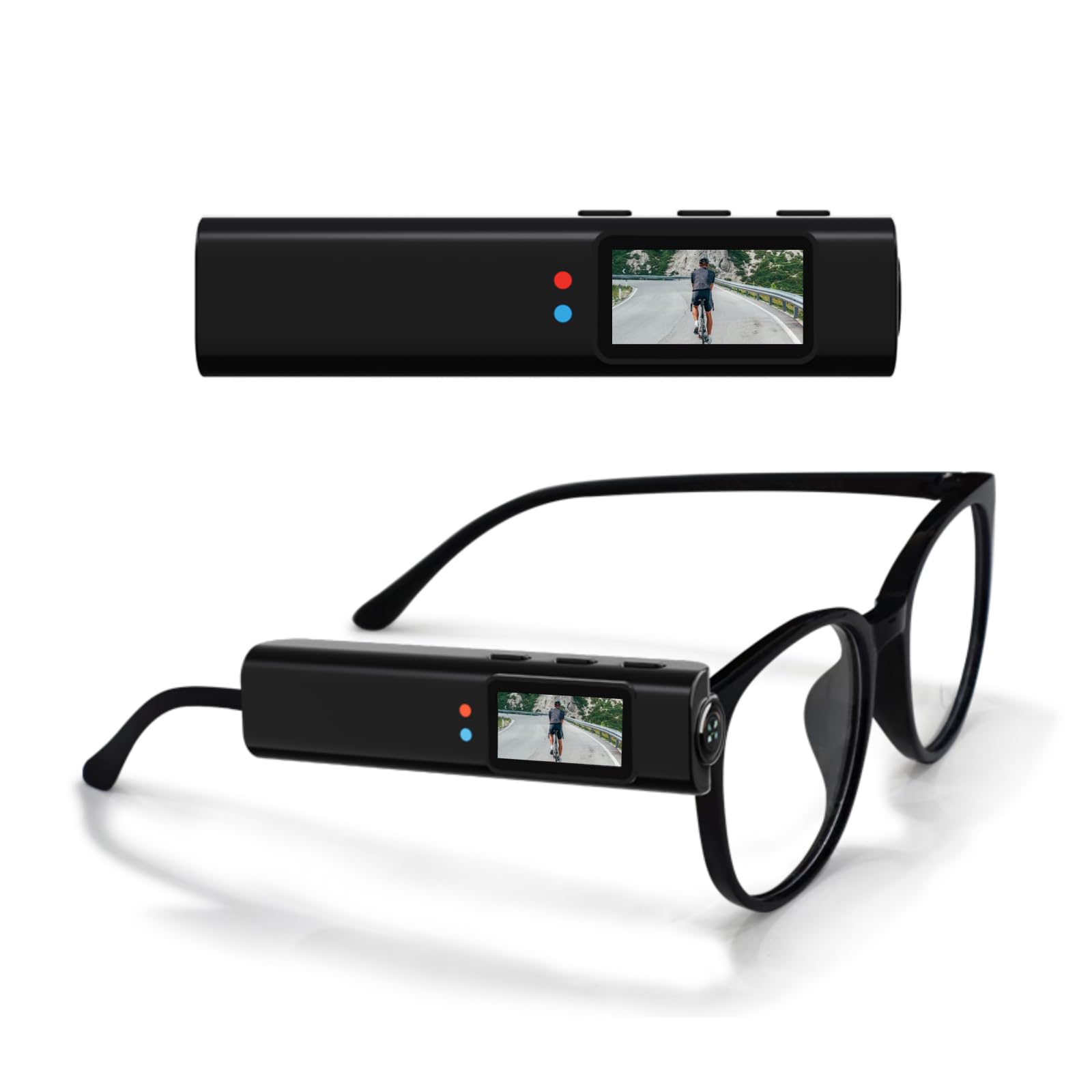 2 7K Ultra-Light Head Mounted Sports FPV Camera 21g Glasses-Compatible Action Cam with 0 96 Screen 110 Wide
