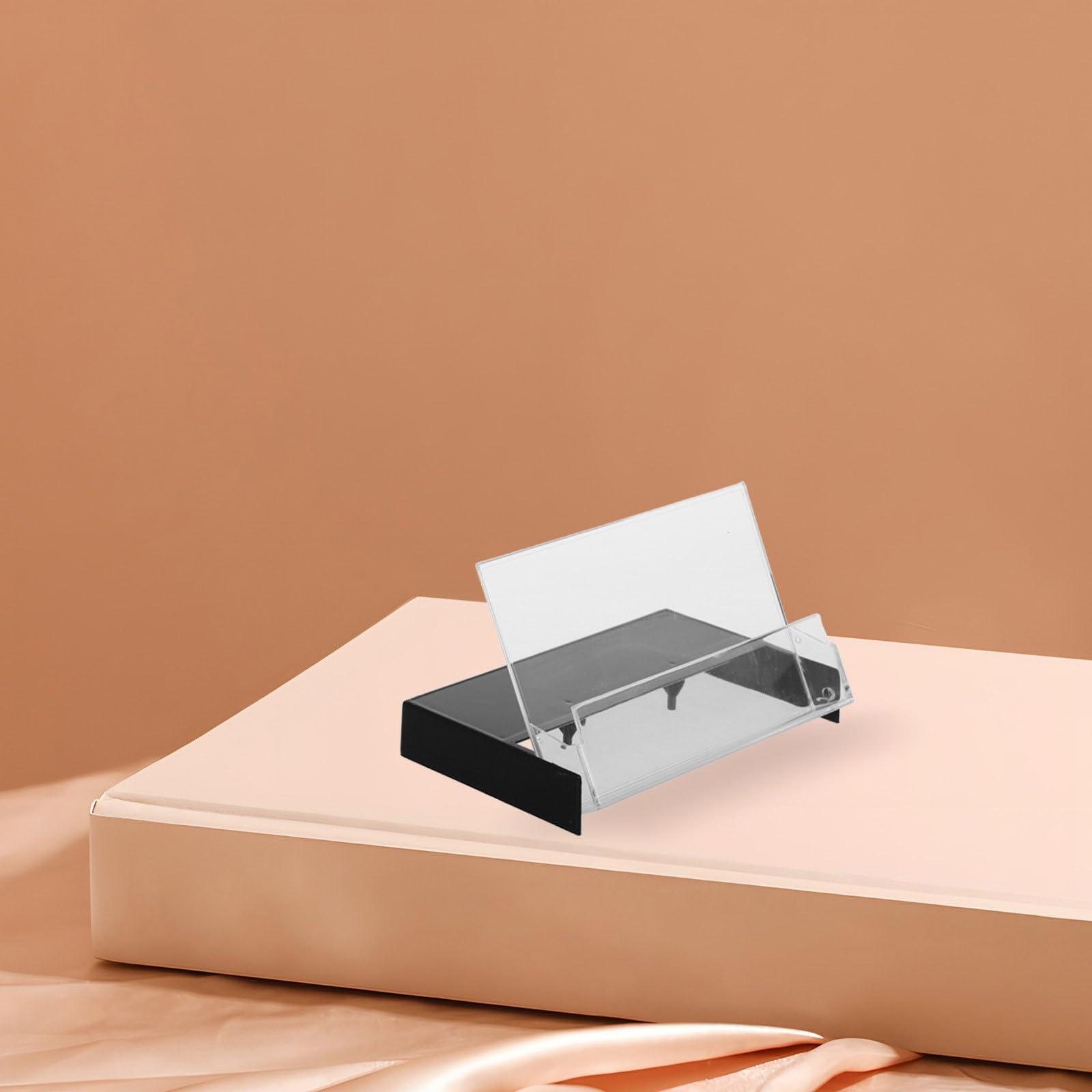 Caja Organizadora de Casetes 10 Piezas Negra, Estuche Compacto de Plástico Ps Transparente para Almacenamiento de Cintas de Cassette, Estuche Multiuso para Viaje y Hogar