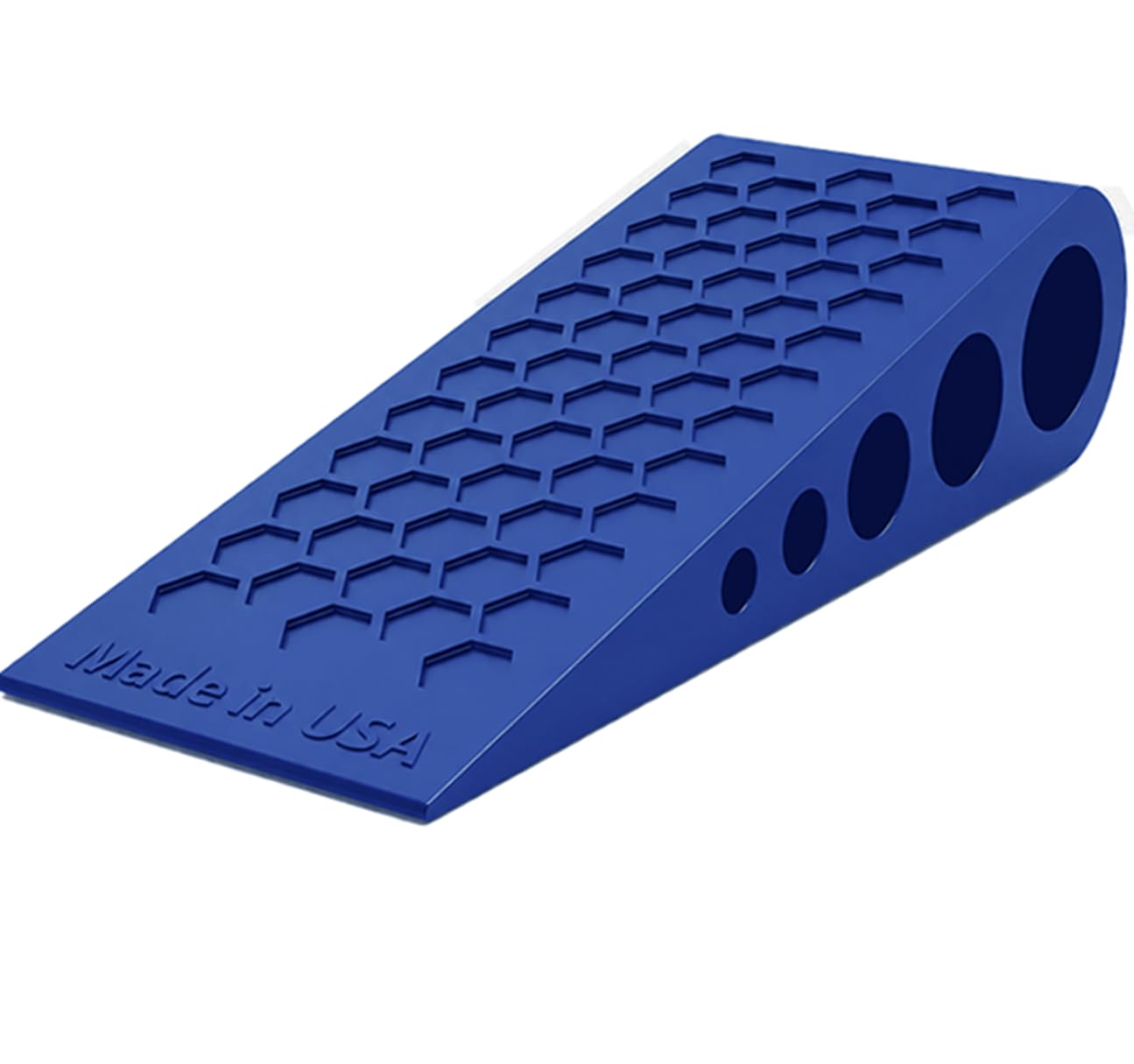 Door Stoppers for Bottom of Door Premium Floor Rubber Door Stop Wedge Made in USA Heavy Duty Honeycomb Design for Carpet, Tile, Ideal for Home, School, Commercial,Blue