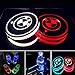Aswelly LED Car Cup Holder Lights for BMW, 2PCS Car Logo Cup Coaster with 7 Colors Changing USB Charging Mat, Luminescent Cup Pad Interior Atmosphere Lamp Cool Car Accessories for BMW