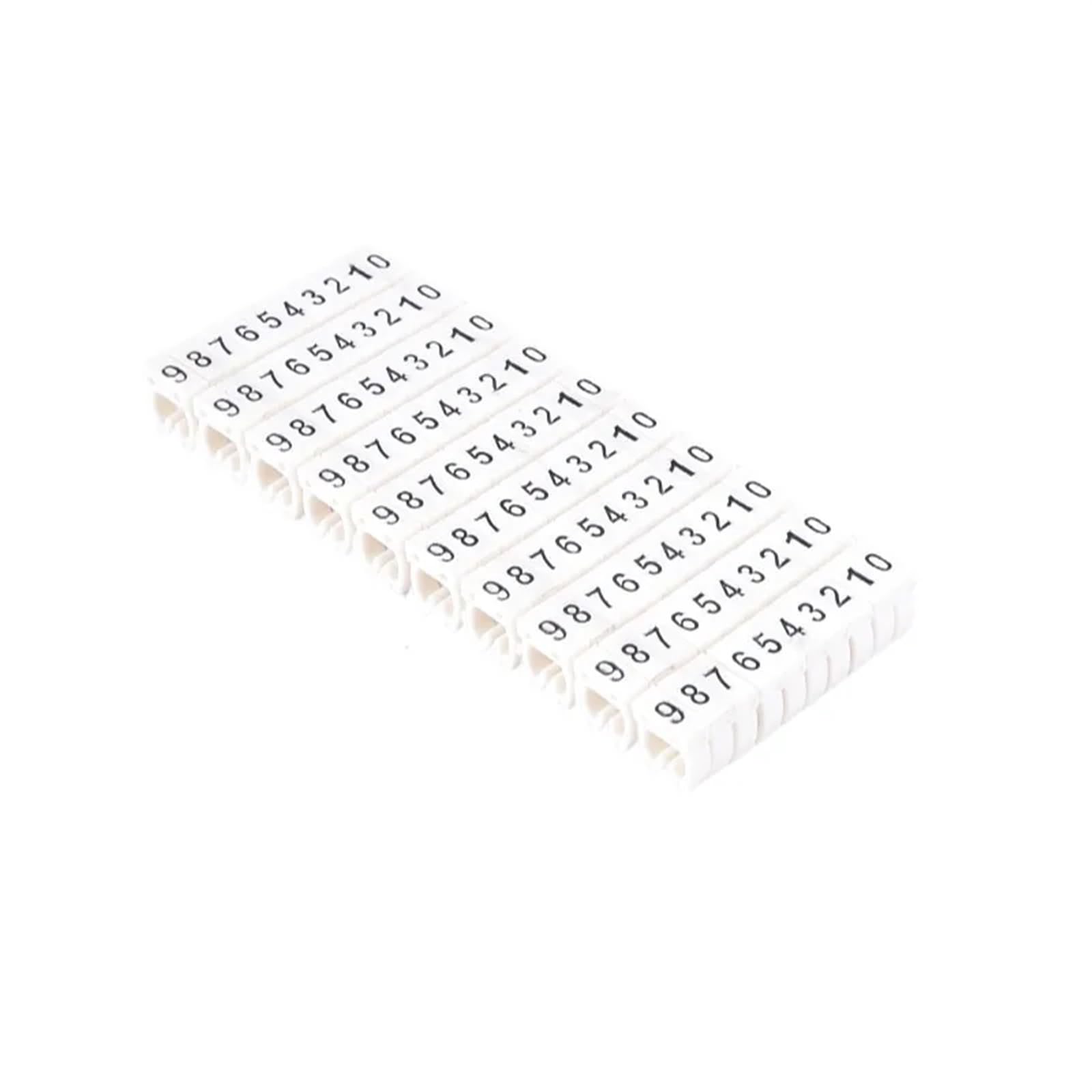 Puaisjn M-2(4.0Mm)100Pcs Wire Cord Cable Marker, Cable Marking Tubes Wire Number Markers 2-8Mm Pack Of 100(M-2(4.0Mm)100Pcs)