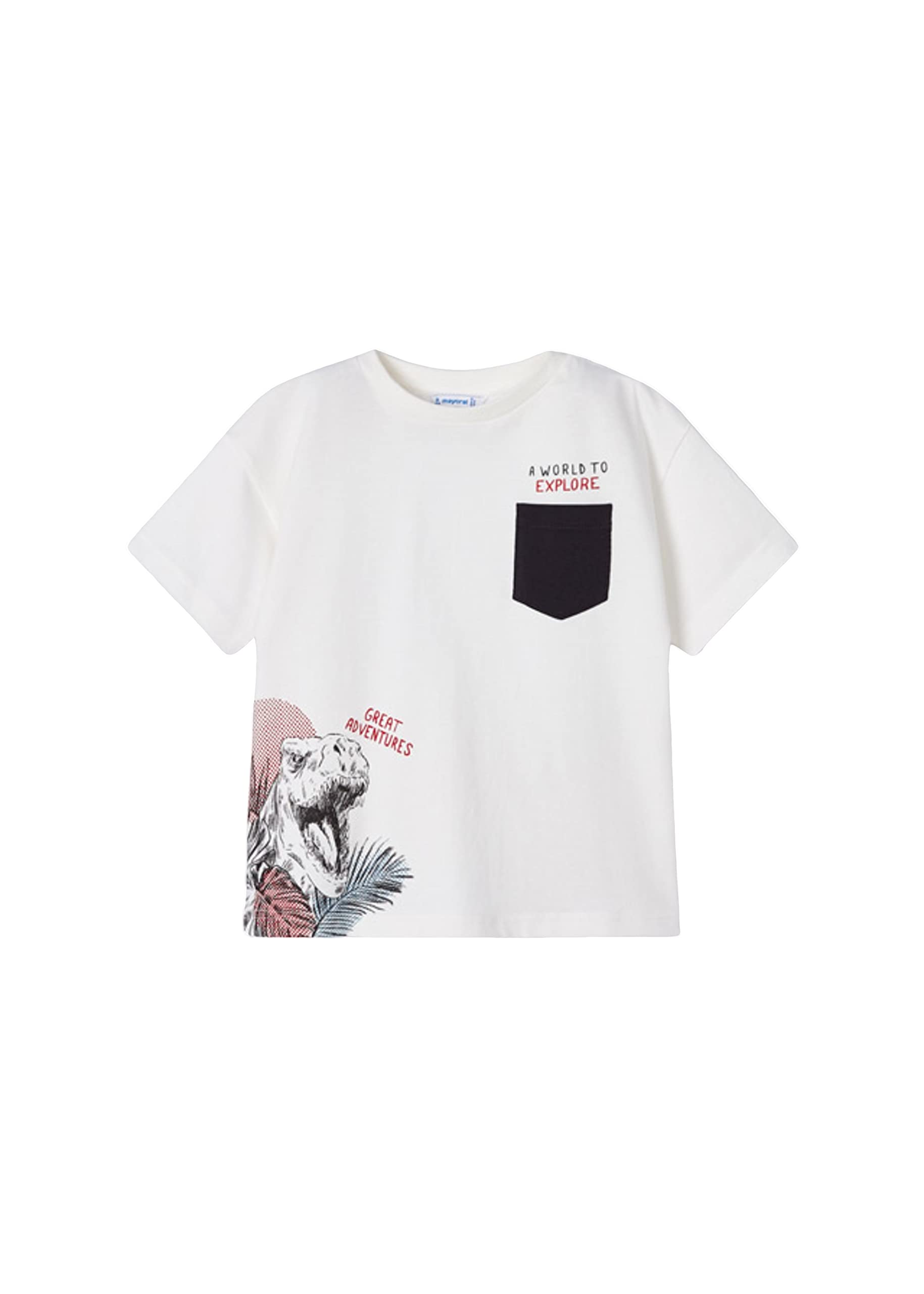 Mayoral Camiseta Manga Corta Niño – Camiseta Niño Blanca – Ropa de Regalo – para niños de 2 años a 8 años (8 años, Nata)