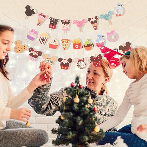 Cartoon Mouse Head Theme Banner - Mouse Garland, Cartoon Birthday Banner for birthday party decorations, room decorations, welcome baby party, classroom decorations - Image 6