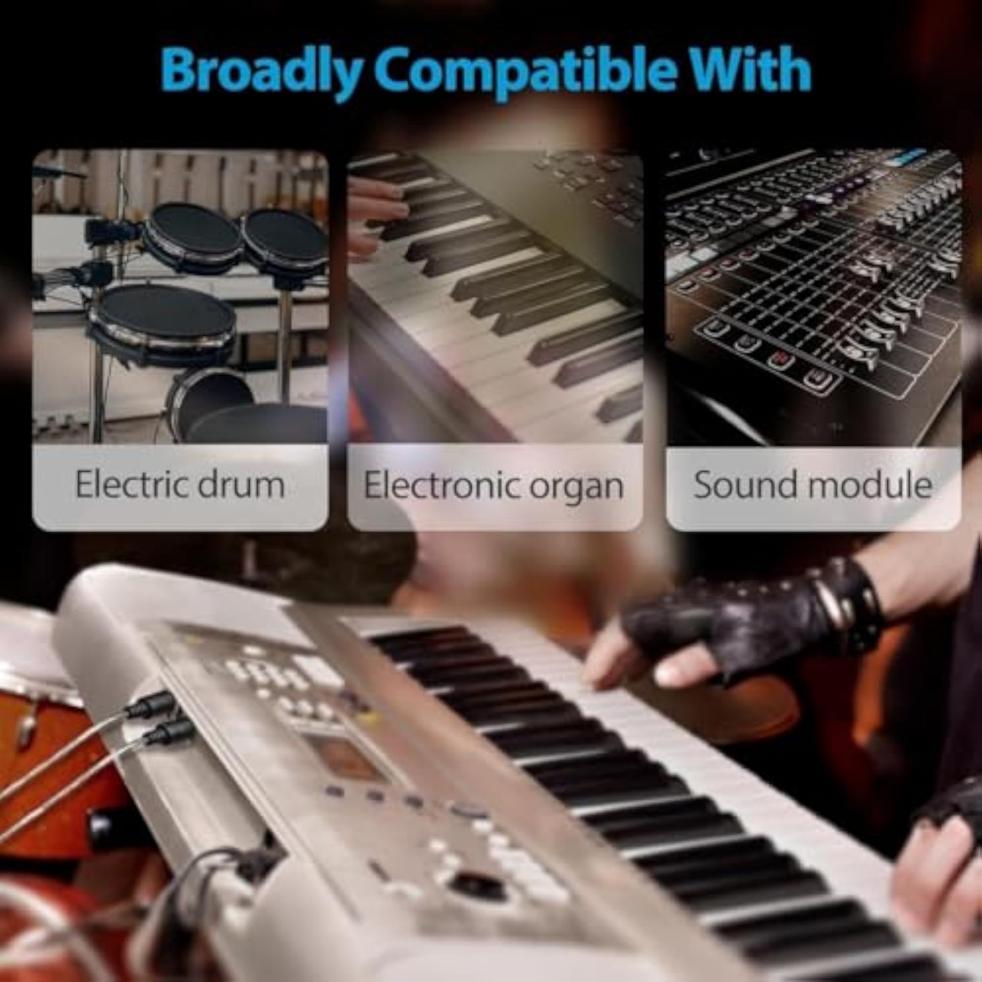USB Midi Cable Lead Adaptor for Musical Keyboard