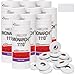 White Pricing Labels for Monarch 1110 Price Gun - Fifteen Sleeves Value Pack, 255,000 Pricemarking Labels - Bonus Ink Roll Included