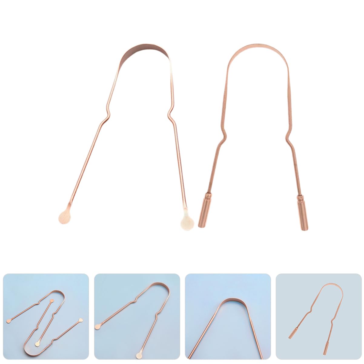 minkissy 6 Pz Raschietto Per Lingua Strumenti Per La Pulizia Della Casa Pulisci Lingua Per Rinfrescare L'alito Raschietti Per La Pulizia Spatole Domestiche Mancare Rame Adulto Più Pulito