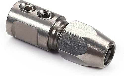 Fielect Acoplador de pinza flexible para eje de motor de 0.197 in y eje flexible de 0.157 in Acoplamiento flexible RC Barco Reverse