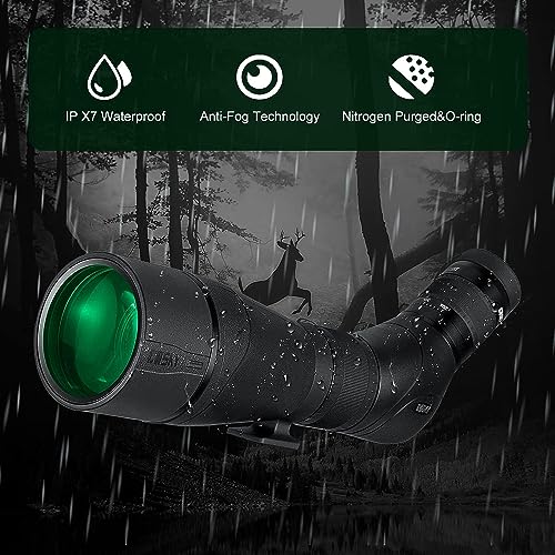 Image of Gosky EagleView Upgrade 20-60x85mm ED Spotting Scope - Ultra High Definition & Extra-Low Dispersion Optics Spotter Scope with Smartphone Adapter