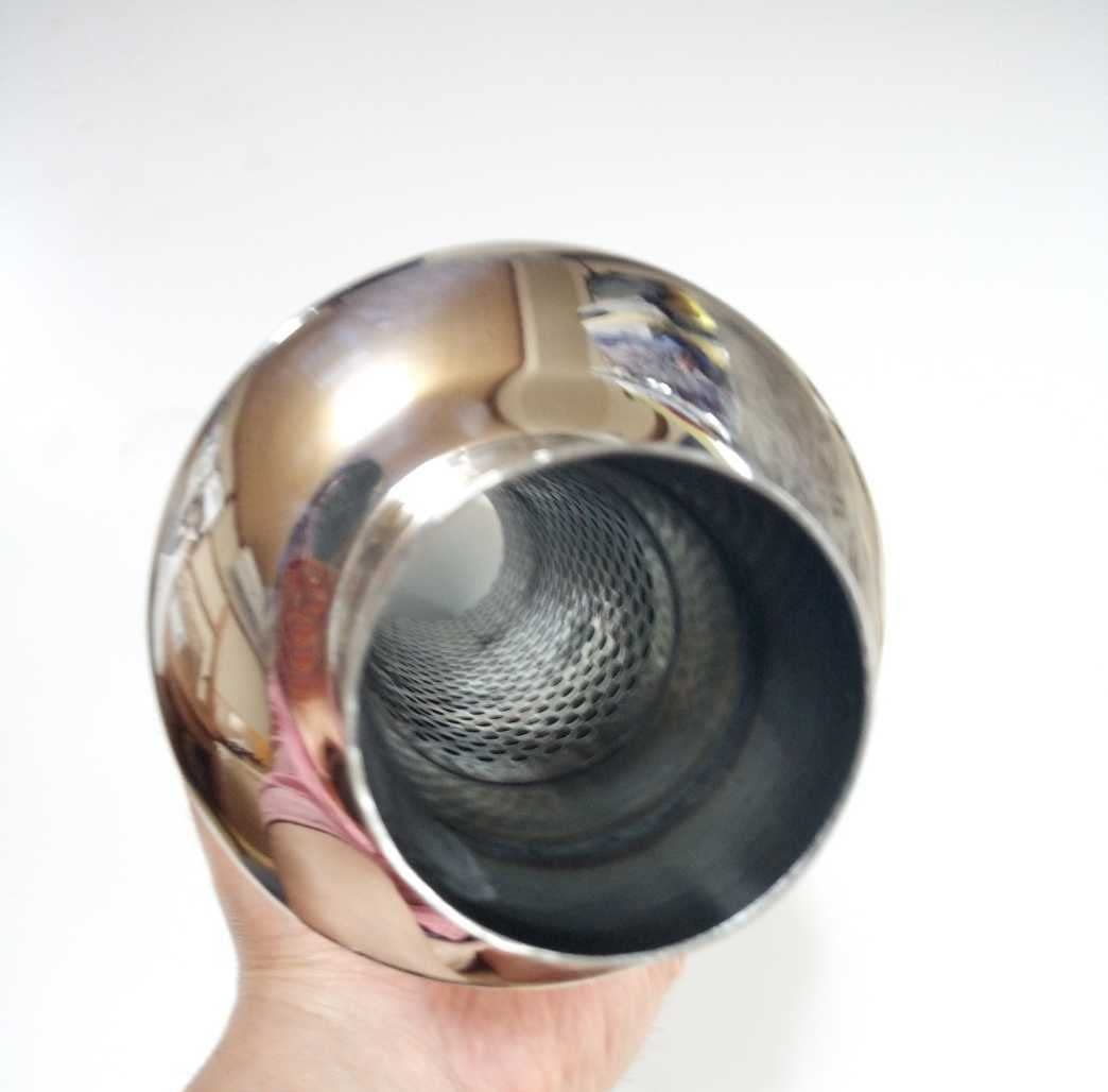 ステンレス砲弾マフラー　全長約37CM 焼き色処理　内部ストレート構造 Amazon | ステンレス砲弾マフラー 全長約37CM 焼き色処理 内部