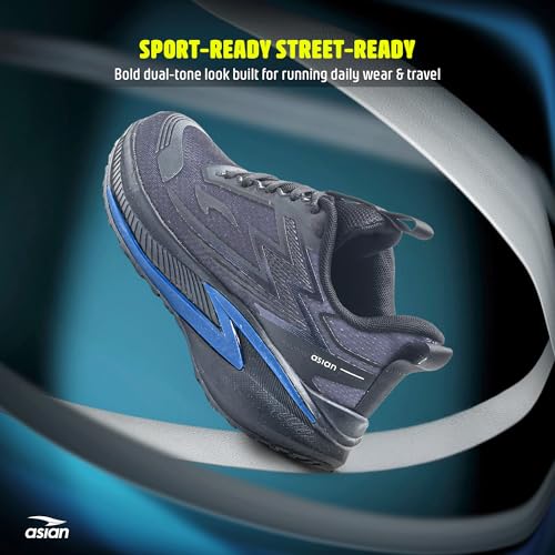 Image of ASIAN Quantum-28 Men's Sports Shoes | Knit Mesh Upper, High Traction Outsole with Lateral TPU Support & Memory Foam Shoes | Stylish Training Shoes