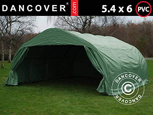 Dancover Portable double garage 5.4x6x2.9 m PVC, Green